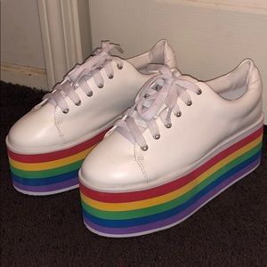Rainbow Platform Sneakers